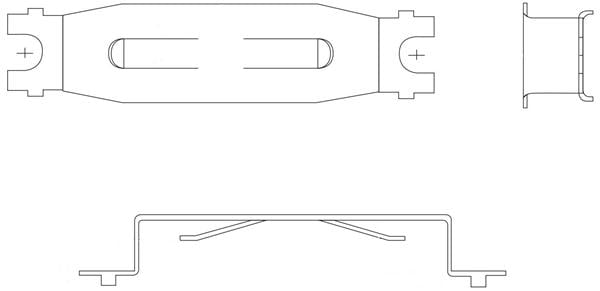 wholesale 12BH203-GR Cylindrical Battery Contacts, Clips, Holders & Springs supplier,manufacturer,distributor