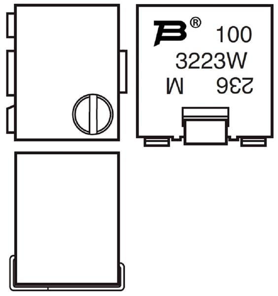 wholesale 3223W-1-102 Trimmer Resistors supplier,manufacturer,distributor