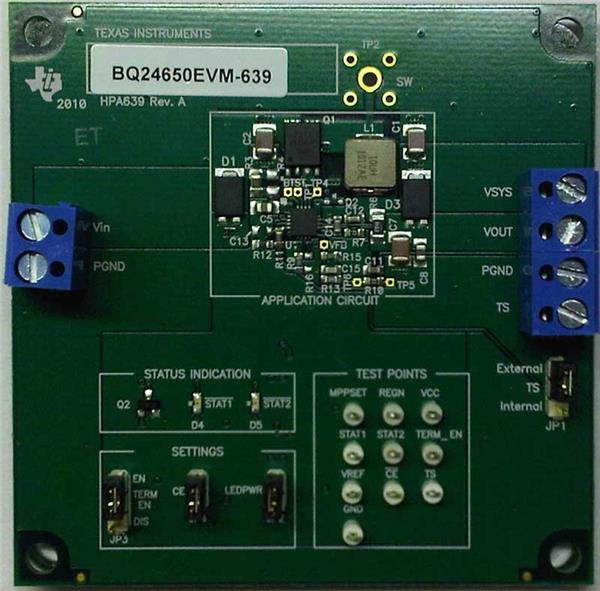 wholesale BQ24650EVM-639 Power Management IC Development Tools supplier,manufacturer,distributor