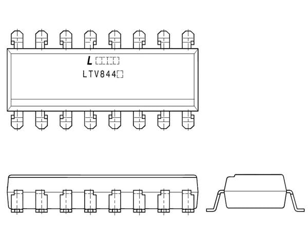 wholesale LTV-844S Transistor Output Optocouplers supplier,manufacturer,distributor