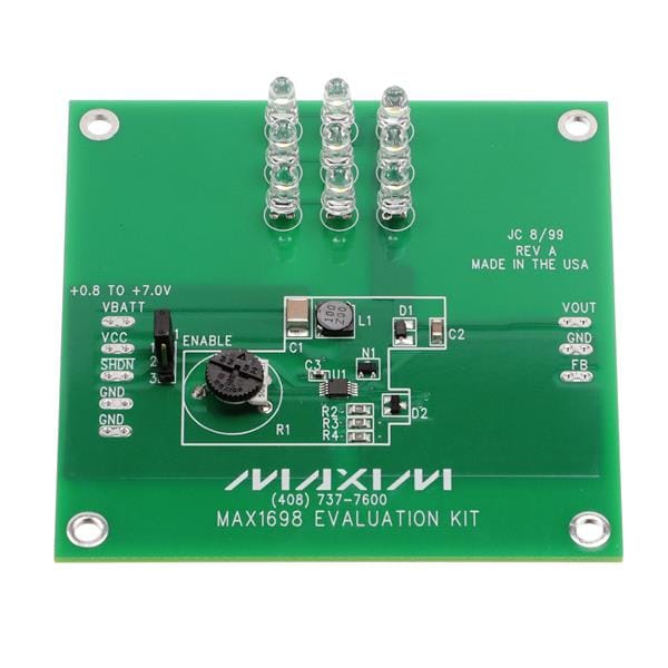 wholesale MAX1698EVKIT LED Lighting Development Tools supplier,manufacturer,distributor