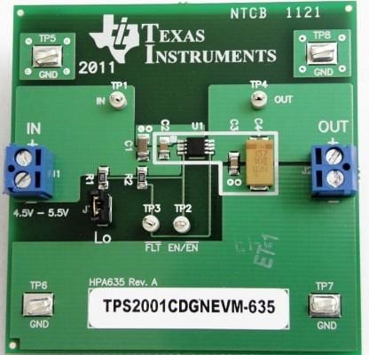 wholesale TPS2001CDGNEVM-635 Switch IC Development Tools supplier,manufacturer,distributor