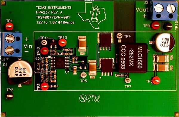 wholesale TPS40077EVM-001 Power Management IC Development Tools supplier,manufacturer,distributor