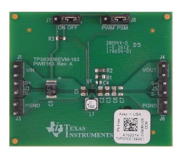 wholesale TPS63036EVM-163 Power Management IC Development Tools supplier,manufacturer,distributor